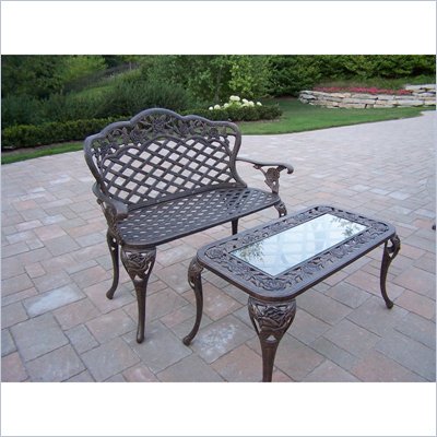 Oakland Living Tea Rose 2pc Loveseat Set