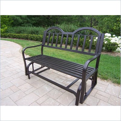 Oakland Living Rochester Glider in Hammer Tone Bronze Finish