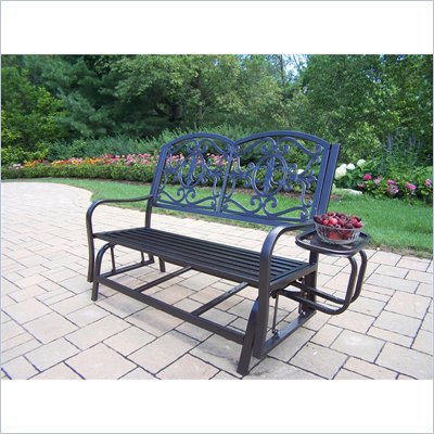 Oakland Living Lakeville Double Glider with Side Tray