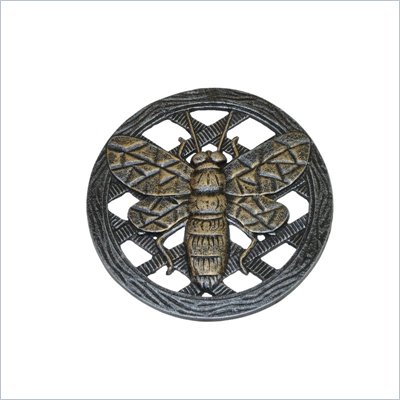 Oakland Living Stepping Stone Bee in Antique Pewter