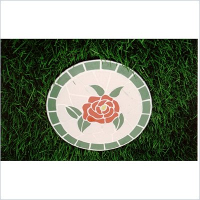Oakland Living Stepping Stone Mosaic Rose