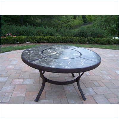 Oakland Living Stone Art 44 Inch Chat Table