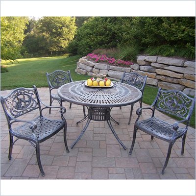 Sunray 48 Inch Hummingbird 5pc Dining Set