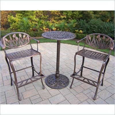 Oakland Living Tulip 3pc Bar Set