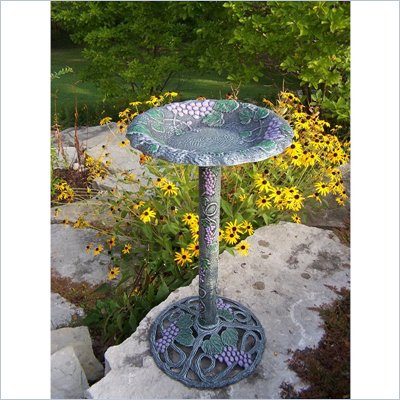 Oakland Living Vineyard Bird Bath in Verdi Purple