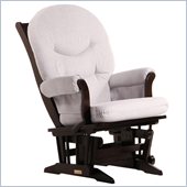Dutailier Sleigh Glider-Multiposition in Espresso and Light Grey