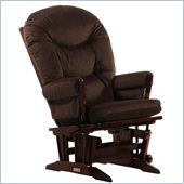 Dutailier 2 Post Glider-Multiposition in Coffee and Chocolate Fabric