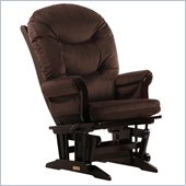 Dutailier Sleigh Glider and Recliner Chair in Espresso and Chocolate