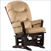 Dutailier Modern Glider and Recline in Espresso and Light Brown