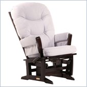 Dutailier Modern Glider and Recline in Espresso and Light Grey