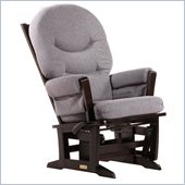 Dutailier Modern Glider and Recline in Espresso and Dark Grey