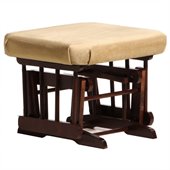 Dutailier Coffee Ottoman For Sleigh and Post Gliders in Light Brown