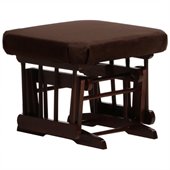 Dutailier Ottoman for Sleigh and Post Gliders in Coffee and Chocolate