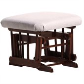 Dutailier Coffee Ottoman For Sleigh and 2 Post Gliders in Light Grey