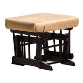 Dutailier Espresso Ottoman For Sleigh and Post Gliders in Light Brown