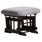 Dutailier Espresso  Ottoman For Sleigh and 2 Post Gliders in Dark Grey