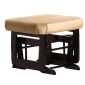 Dutailier Ottoman For Modern Gliders in Espresso and Light Brown