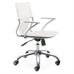 Zuo Trafico Office Chair in White