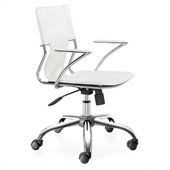 Zuo Trafico Office Chair in White