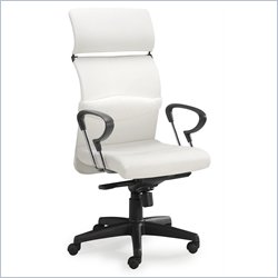 Zuo Eco Office Chair White Leatherette