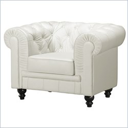 Zuo Aristocrat Leather Armchair