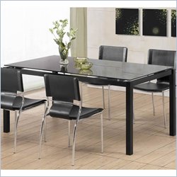 Zuo Liftoff Casual Dining Table with Glass Top