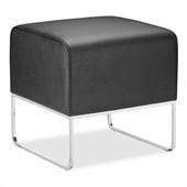 Zuo Plush Compact Ottoman in Leatherette