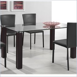 Zuo Flag Casual Dining Table with Glass Top