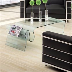 Zuo Discovery Glass Coffee Table
