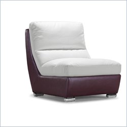 Zuo Bond Middle Seat in White and Maroon