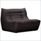ZUO Carnival Modern Leatherette Single Seat in Espresso