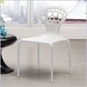 Zuo Stackable Marzipan Chair in White
