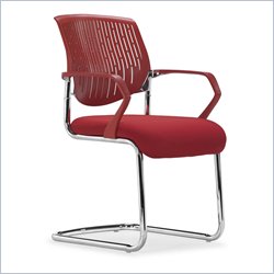 Zuo Synergy Sled Conference Chair in Red