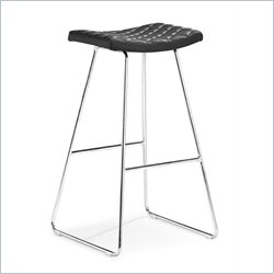 Zuo Crescent Barstool in Black  (Set of 2)