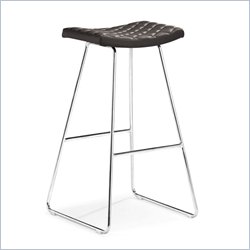 Zuo Crescent Barstool in Espresso