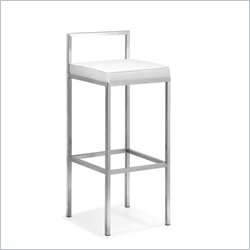 Zuo Industry Barstool in White (Set of 2)