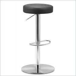 Zuo Mellow Barstool in Black