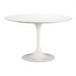 ADD TO YOUR SET: Zuo Wilco Round Dining Table in White