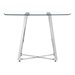 Zuo Lemon Drop Glass and Chrome Dining Table