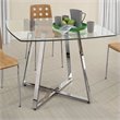 ADD TO YOUR SET: Zuo Lemon Drop Glass and Chrome Dining Table