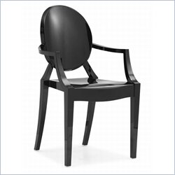 Zuo Anime Acrylic Chair in Black (Set of 2)