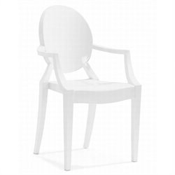 Zuo Anime Acrylic Chair in White (Set of 2)
