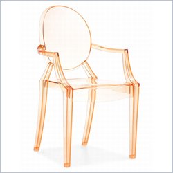 Zuo Anime Acrylic Chair in Transparent Orange