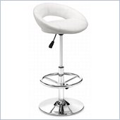 Zuo Pluto Bar Stool in White