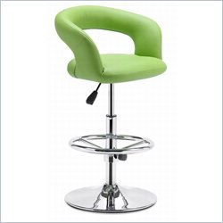 Zuo Flute Bar Chair in Green