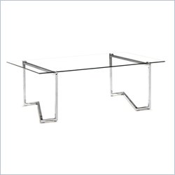 Zuo Zag Coffee Table with Tempered Glass Best Price