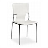 Zuo Trafico Side Chair in White