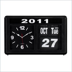 Zuo Retro Auto Flip Clock in Black