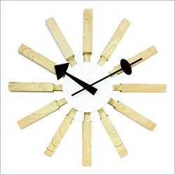 Zuo Jones Wall Clock in Natural