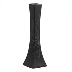 Zuo Bethany Long Vase Medium in Black